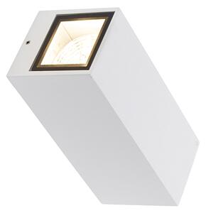 Moderná nástenná lampa biela 2-žiarovková GU10 AR70 IP54 - Baleno