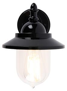 Klasická vonkajšia nástenná lampa čierna IP44 - Oxford