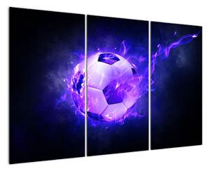 Horiace futbalová lopta - obraz (Obraz 120x80cm)