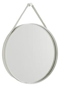Nástenné zrkadlo Strap No 2 Ø50, Light Grey – HAY