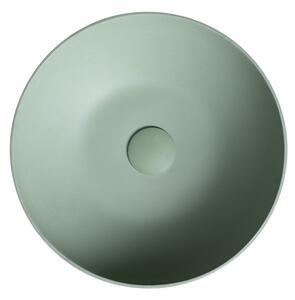 Sapho FORMIGO betónové umývadlo na dosku, Ø 39 cm, zelená