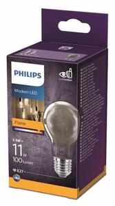 Philips 8718699759636 LED žiarovka classic E27 2,3W/11W 100lm A60 1800K smoky
