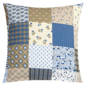 Bellatex Vankúšik Adela Patchwork modrá, 40 x 40 cm