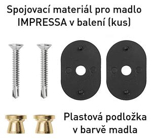 Madlo na dvere MP MPK - IMPRESSA (ST) KS (BS - Čierna matná), MP BS (čierna mat)