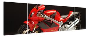Obraz červené motorky (Obraz 170x50cm)