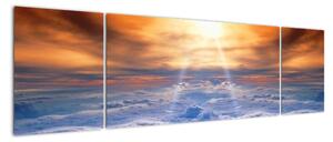 Moderný obraz - slnko nad oblaky (Obraz 170x50cm)