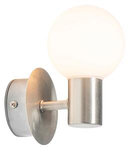 Moderná nástenná lampa oceľ IP44 - Cederic Up