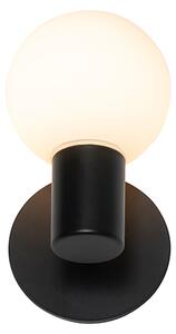 Moderná nástenná lampa čierna IP44 - Cederic Up