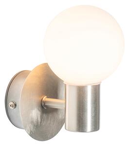 Moderná nástenná lampa oceľ IP44 - Cederic Up