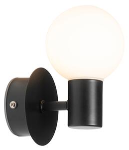 Moderná nástenná lampa čierna IP44 - Cederic Up