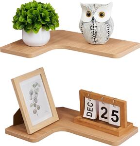 Rohová polica 40 cm, 2-dielna, drevo, pre obývaciu izbu