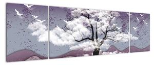 Abstraktný obraz stromu (Obraz 170x50cm)