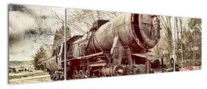 Obraz lokomotívy (Obraz 170x50cm)