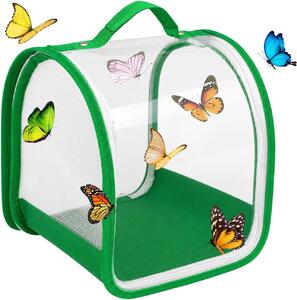 Motýlia klecia 20 cm, skladacia sieť, vetraný hmyzí domček, pre chov