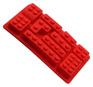 LEGO - Silikónová forma na pečenie červená
