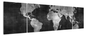 Obraz mapa sveta (Obraz 170x50cm)