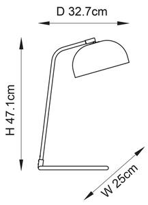 Endon 106336 - Stolná lampa BRAIR 1xE14/7W/230V čierna