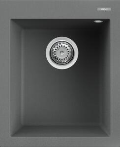 Granitový drez Elleci Quadra 100 Dark grey K99