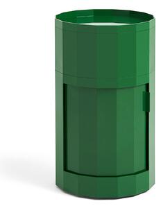 HAY - Facet Bočný Stolík vrátane Feet & Castors High Spinach Green