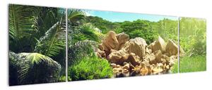 Obraz jazera na Seychelách (Obraz 170x50cm)
