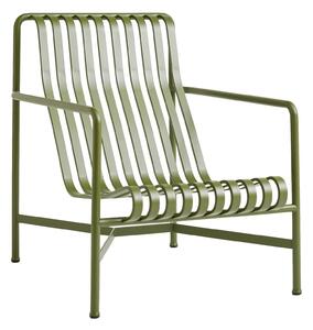 Záhradné kreslo Palissade Lounge High, Olive – HAY