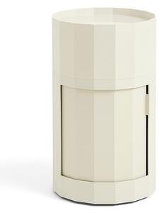 HAY - Facet Bočný Stolík vrátane Feet & Castors High Eggshell