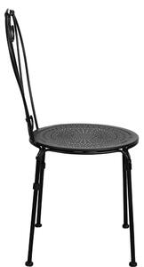CASTELLO Set nábytku 2 ks stoličky a 1 ks stôl - biela/čierna