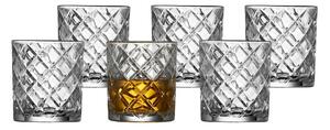 Súprava 6 pohárov na whisky Lyngby Glas Diamond, 350 ml