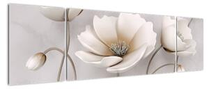Obraz bieleho kvetu (Obraz 170x50cm)