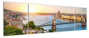 Obraz Budapešť - výhľad na rieku (Obraz 170x50cm)