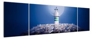 Maják na mori - obraz (Obraz 170x50cm)