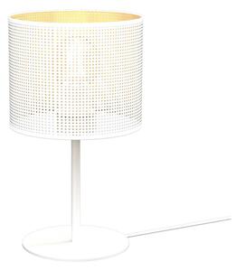 Stolná lampa LOFT SHADE 1xE27/60W/230V pr. 18 cm biela/zlatá LU5270 + záruka 3 roky zadarmo