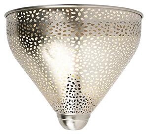 Orientálna nástenná lampa oceľ - Sinbad