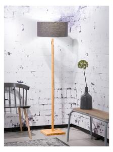 Stojacia lampa s tmavosivým tienidlom a konštrukciou z bambusu Good&Mojo Fuji