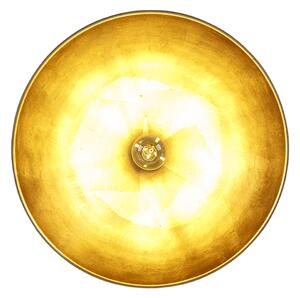 Stropná lampa čierna so zlatom 42 cm nastaviteľná - Magnax