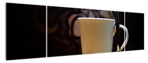 Obraz do kuchyne - šálku s kávou (Obraz 170x50cm)