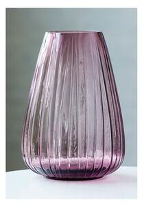Ružová sklenená váza Bitz Kusintha, výška 22 cm