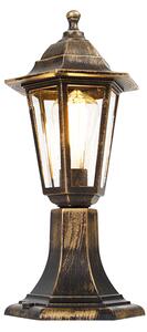 Vonkajšia lampa starožitné zlato 42 cm IP44 - New Haven