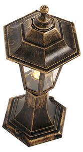 Vonkajšia lampa starožitné zlato 42 cm IP44 - New Haven