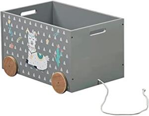 Kesper, Box na hračky s kolieskami, alpaka 50 x 35 x 30 cm