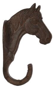 Liatinový držiak na kvetináč Horse, 5,5x20 cm, hnedá