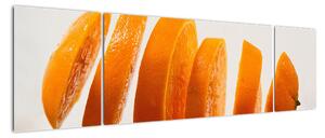 Moderný obraz - dieliky pomaranča (Obraz 170x50cm)