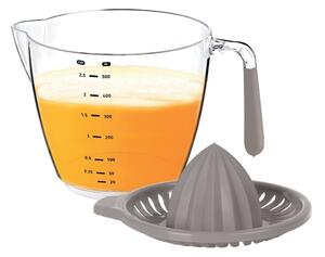 Plastový džbán s odmerkou a odšťavovačom 0,5 l tmavobéžová