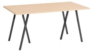 Stôl Loop Stand, Oak / Black, 160 x 78 cm – HAY