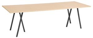 Stôl Loop Stand, Oak / Black, 250 x 93 cm – HAY