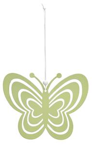 Závesný kovový motýľ PASTEL BUTTERFLY - viac farieb Farba: Zelená