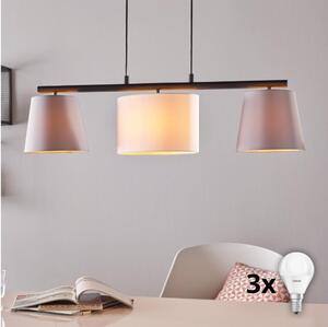 Eglo 55207 - LED luster na lane ALMEIDA 3xE14/25W/230V sivá