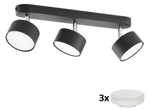 LED bodové svietidlo CLARK 3xGX53/10W/230V čierne