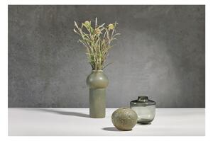 Zelená kameninová váza Villa Collection Rost, výška 30 cm