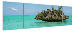 Obraz mora s ostrovčekom (Obraz 170x50cm)